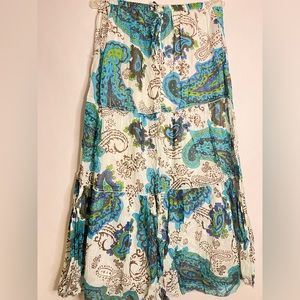 bobbie Brooks paisley maxi skirt sz S